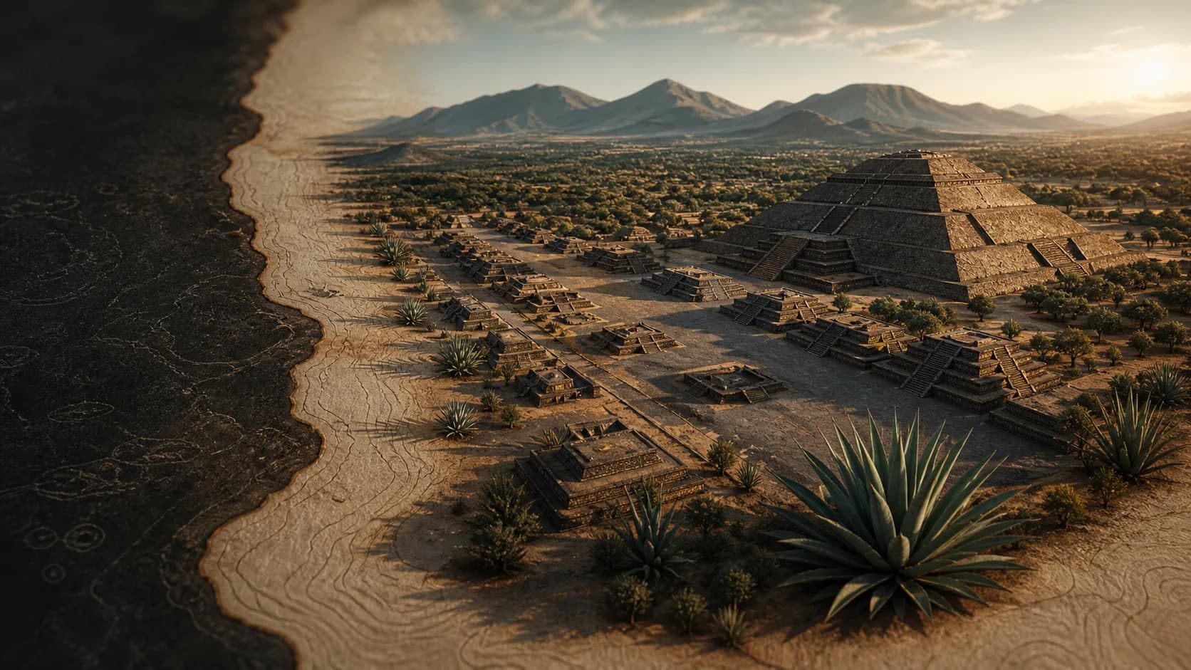 Paisaje de referencia para la colección Teotihuacán